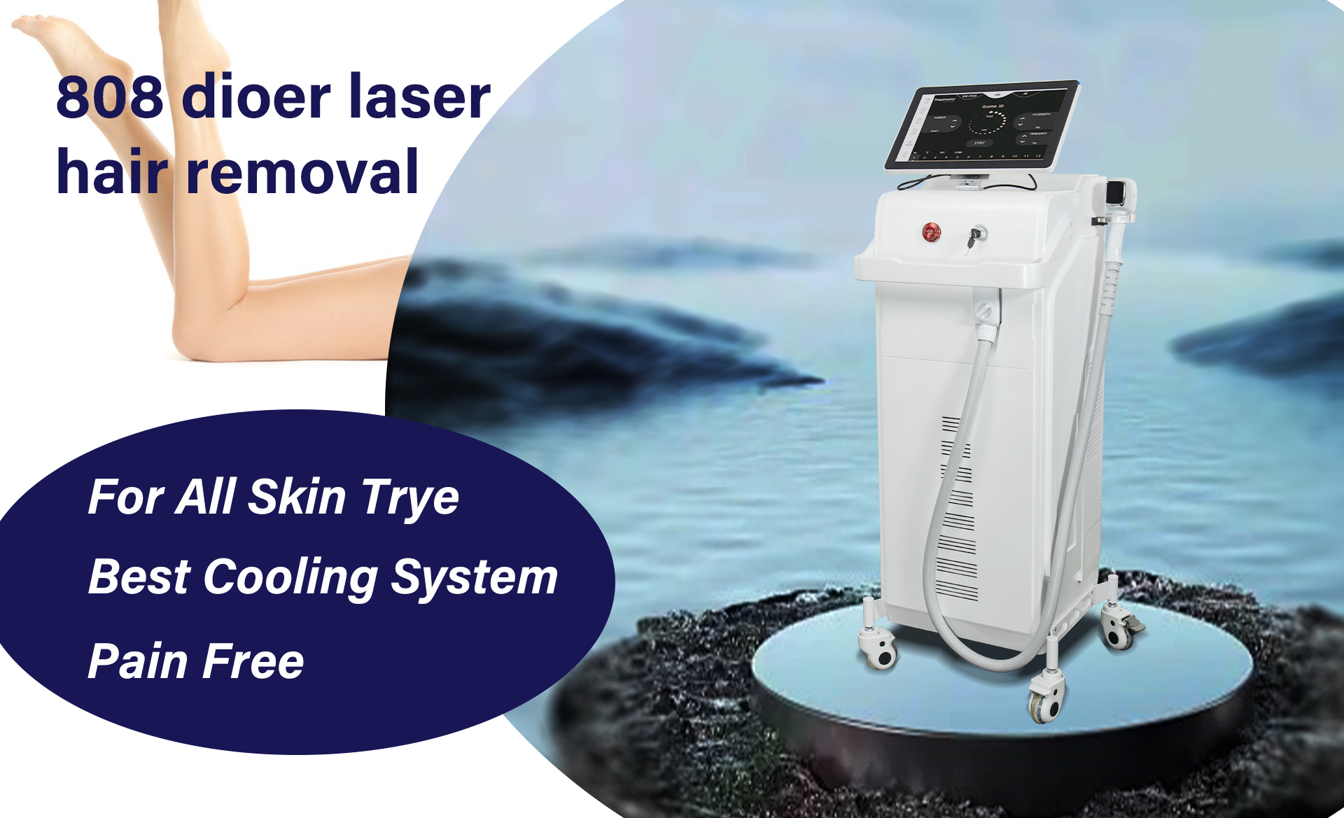 Diode laser hair removal